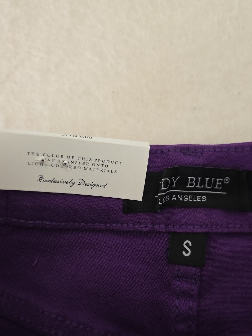 Judy Blue NWT High-Rise Purple Denim Shorts Size Small - Picture 6 of 9